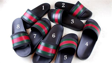 fake mens gucci flip flops|gucci knockoff slides for men.